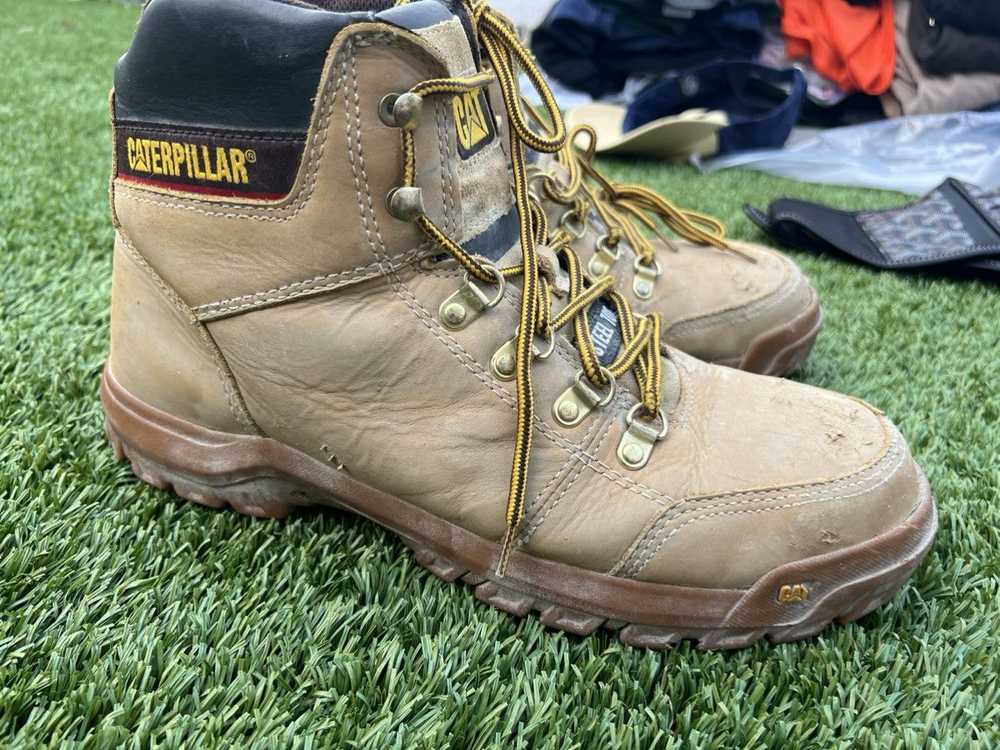 Caterpillar Tan Caterpillar steel toed boots men’… - image 2