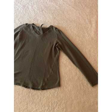 Kuhl Kuhl Dark Green Waffle Knit Long Sleeve Size… - image 1