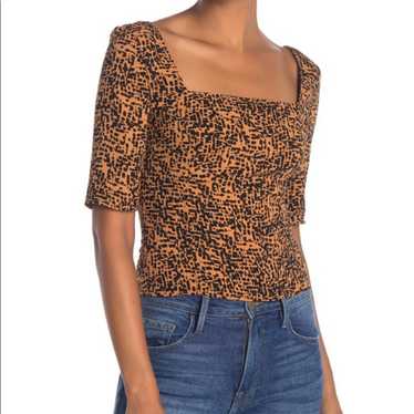 Free Press Free Press Cheetah Print Cropped Squar… - image 1