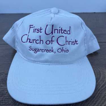 Other First United Church Hat Snapback Hat White … - image 1