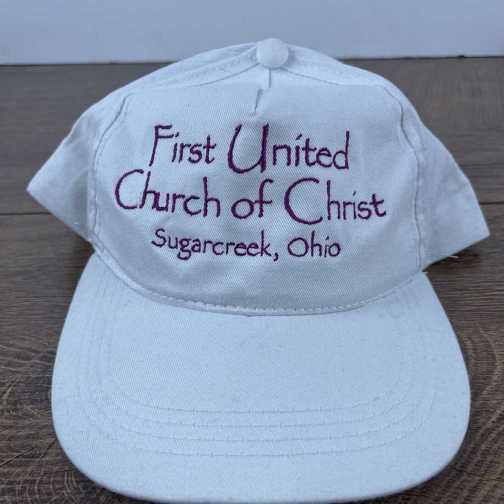 Other First United Church Hat Snapback Hat White … - image 3