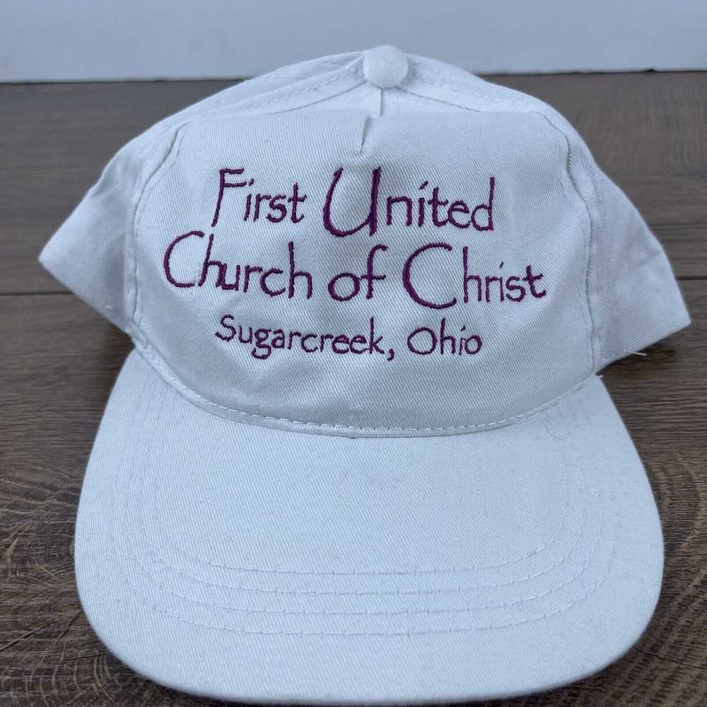 Other First United Church Hat Snapback Hat White … - image 4