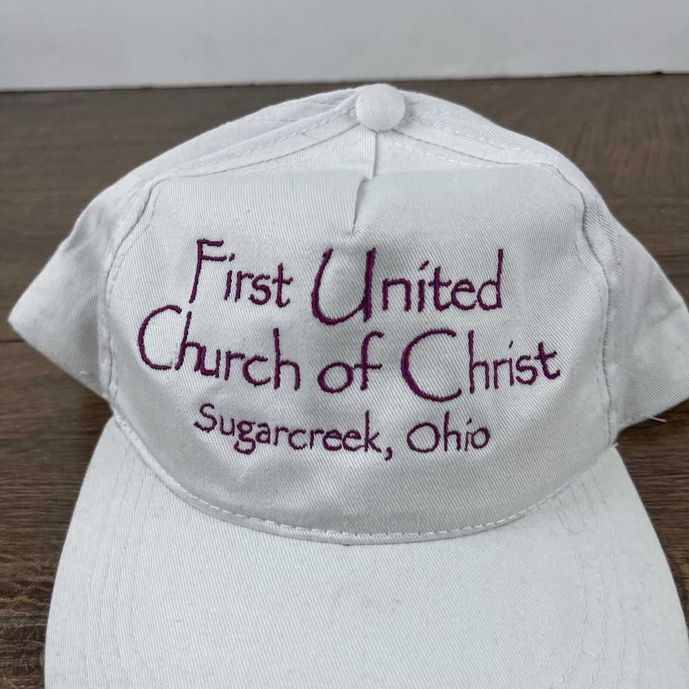 Other First United Church Hat Snapback Hat White … - image 6