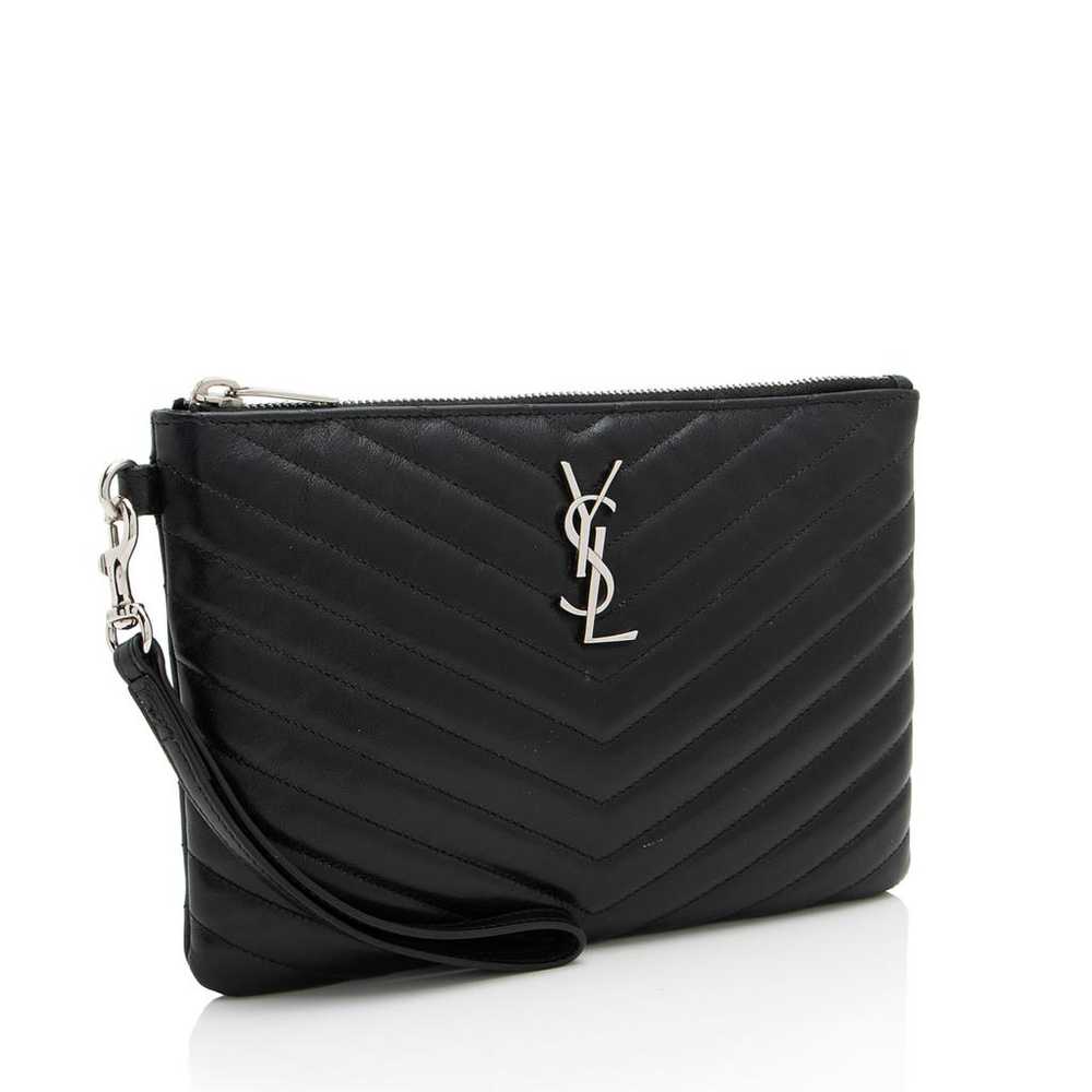 Saint Laurent Leather clutch bag - image 2