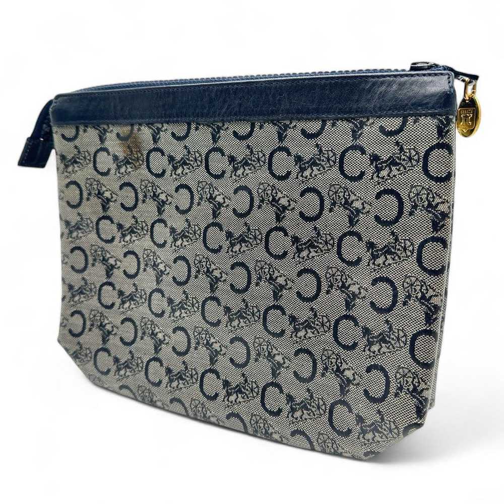 CELINE Celine Pouch Gray Navy C Macadam M07 Small… - image 2