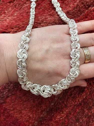 OTC Italian Silver Sterling 925 silver knot neckla