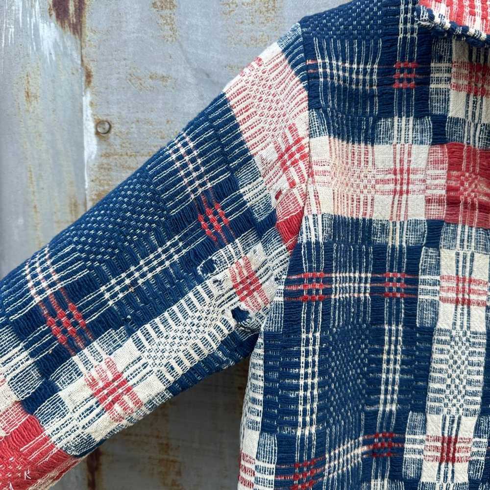 Handmade Antique Coverlet Chore Jacket (S) | Used… - image 4