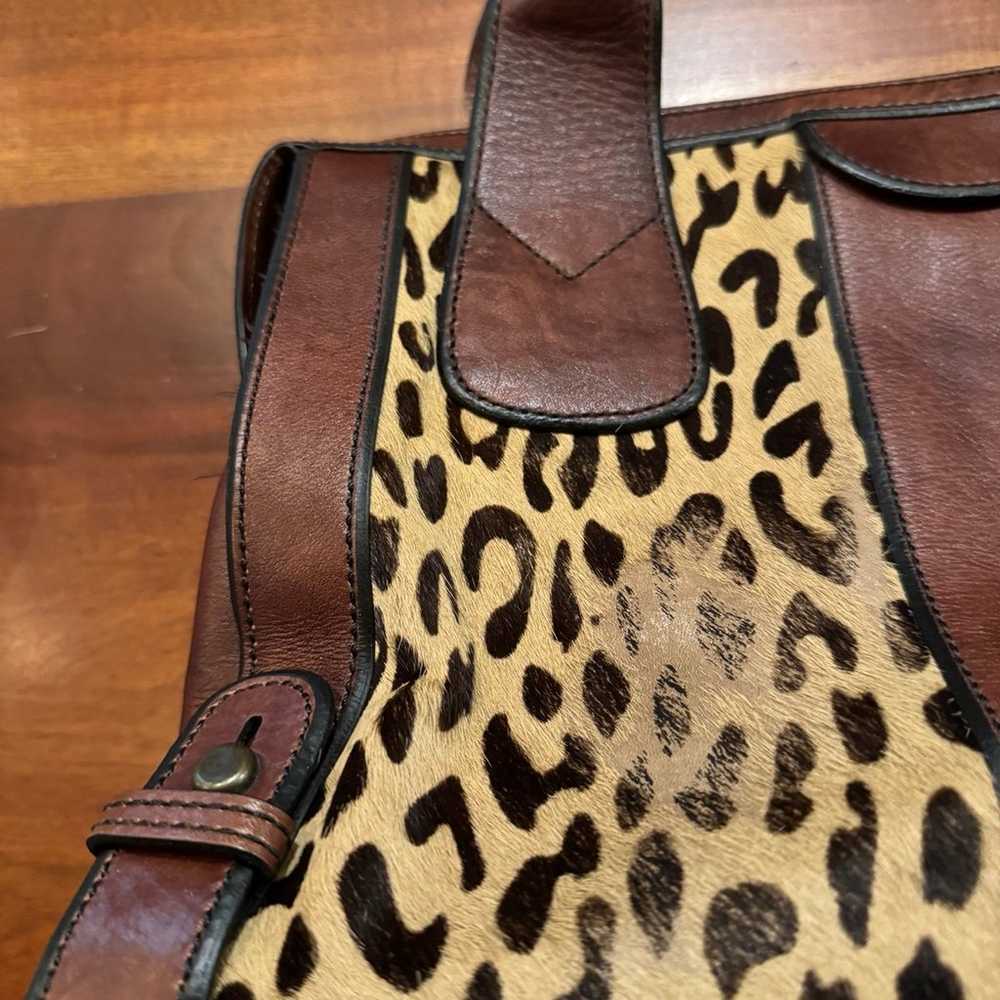 FOSSIL Vintage Reissue Weekender Cheetah Animal P… - image 9