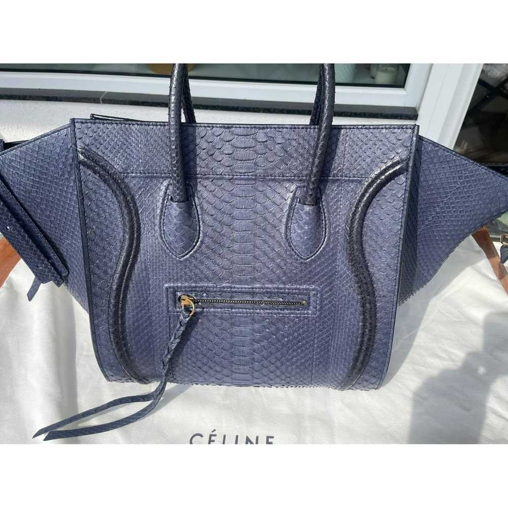 Celine Luggage Phantom python handbag - image 2