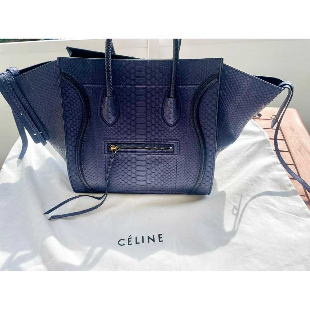 Celine Luggage Phantom python handbag - image 3