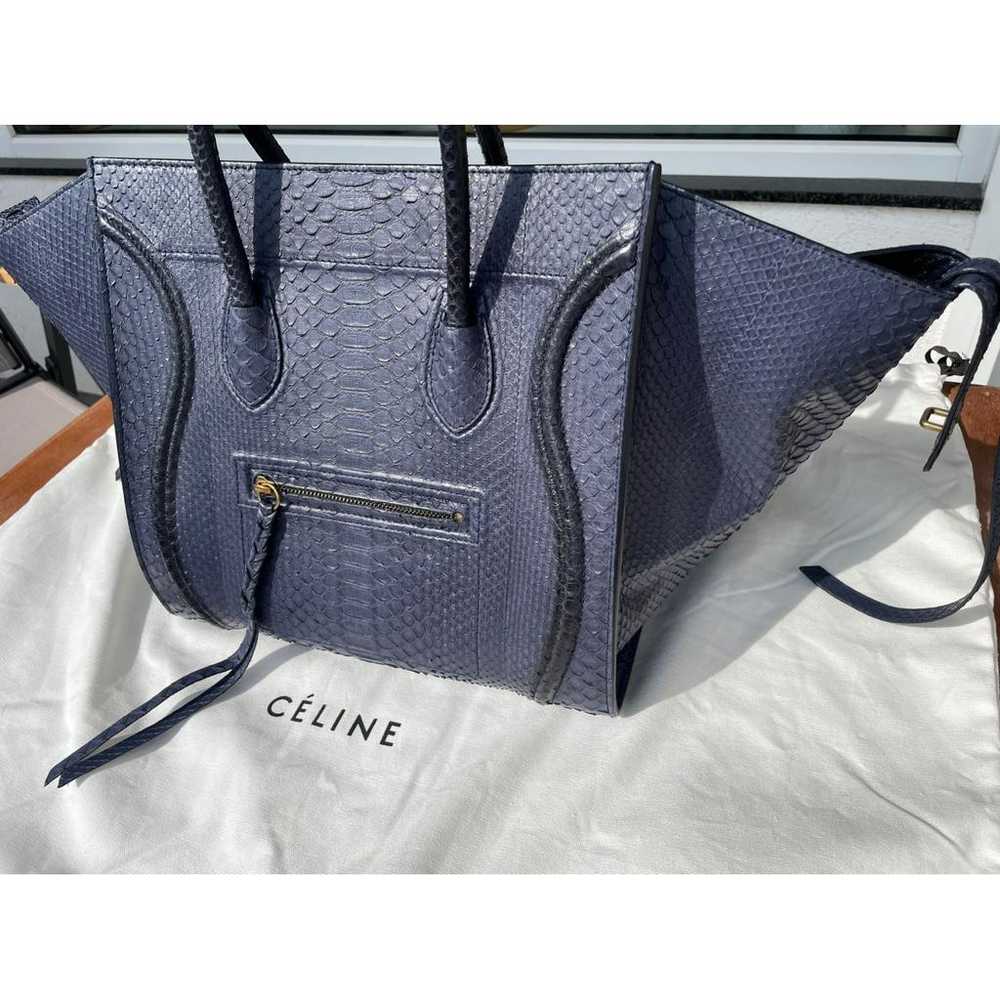 Celine Luggage Phantom python handbag - image 4