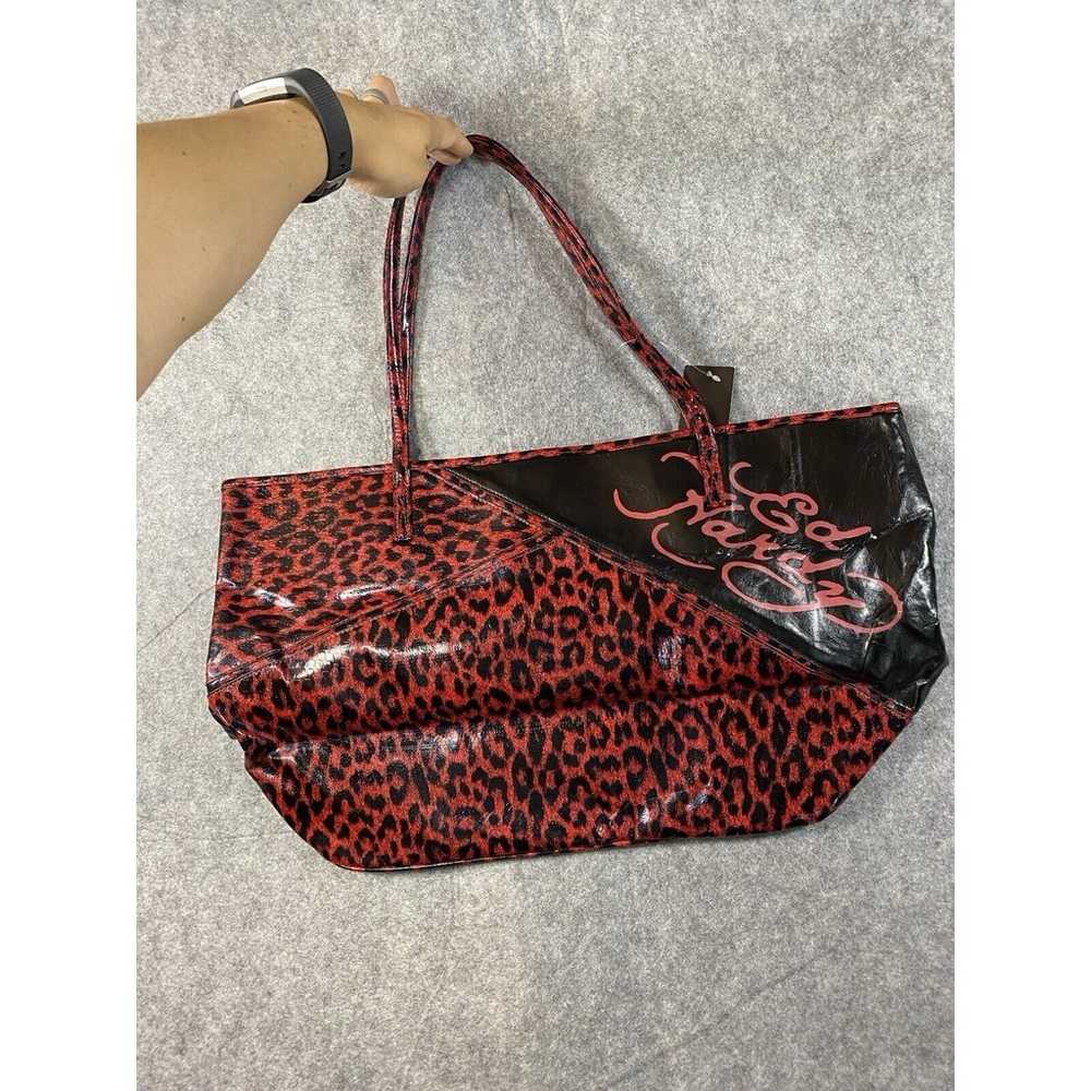 Ed Hardy Purse Womens Large Red Black Tote Love K… - image 5