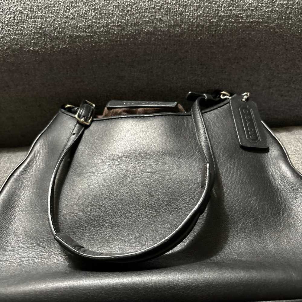 Vintage Coach Black Leather Bag 8319 - image 2