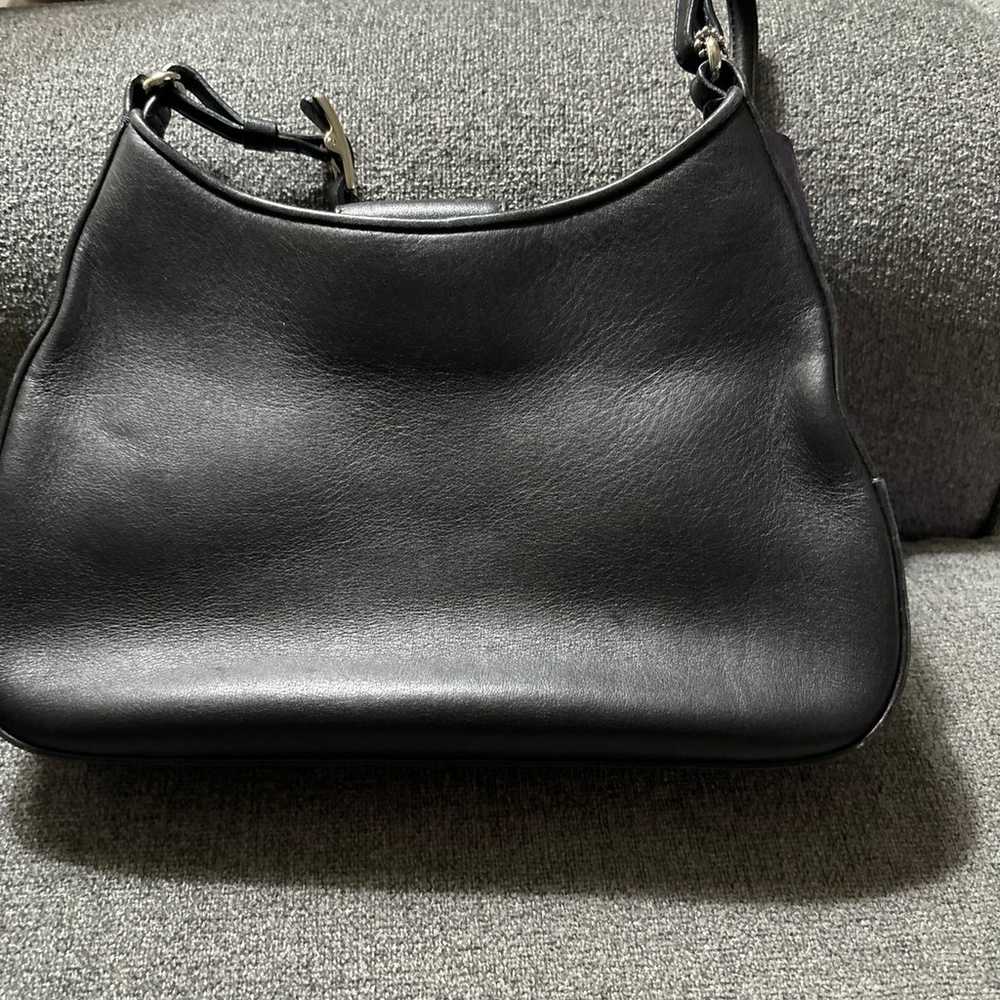 Vintage Coach Black Leather Bag 8319 - image 5