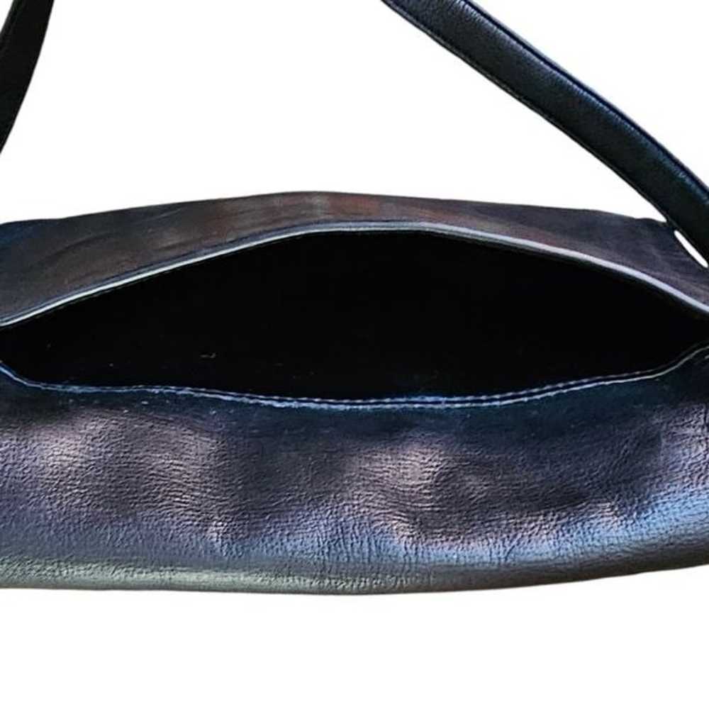 Vintage Bloomingdale',s Black Leather Crossbody G… - image 10