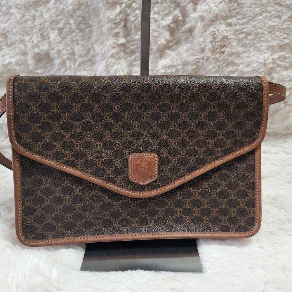 CELINE shoulder bag Macadam Triumph leather Brown - image 2