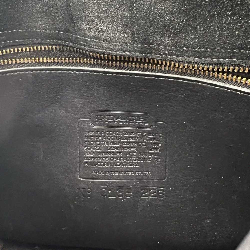 Vintage Coach Chelsea Bag Black Leather Snap Clos… - image 11