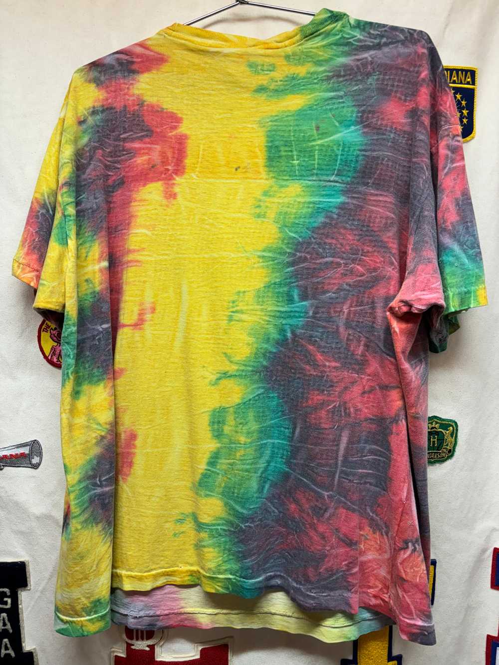 Vintage Bob Marley Rasta Tie Dye Joint Big Face T… - image 6