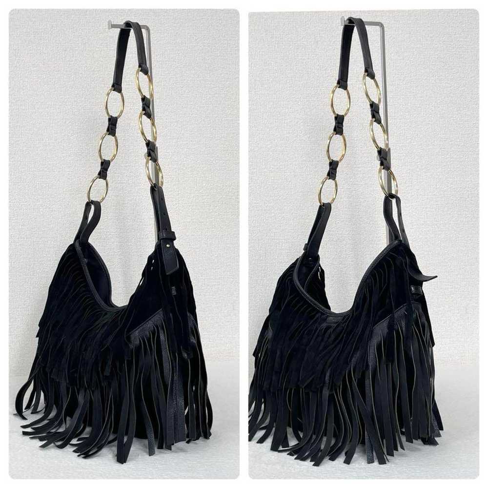 Yves Saint Laurent suede fringe bag from the Y2K … - image 4