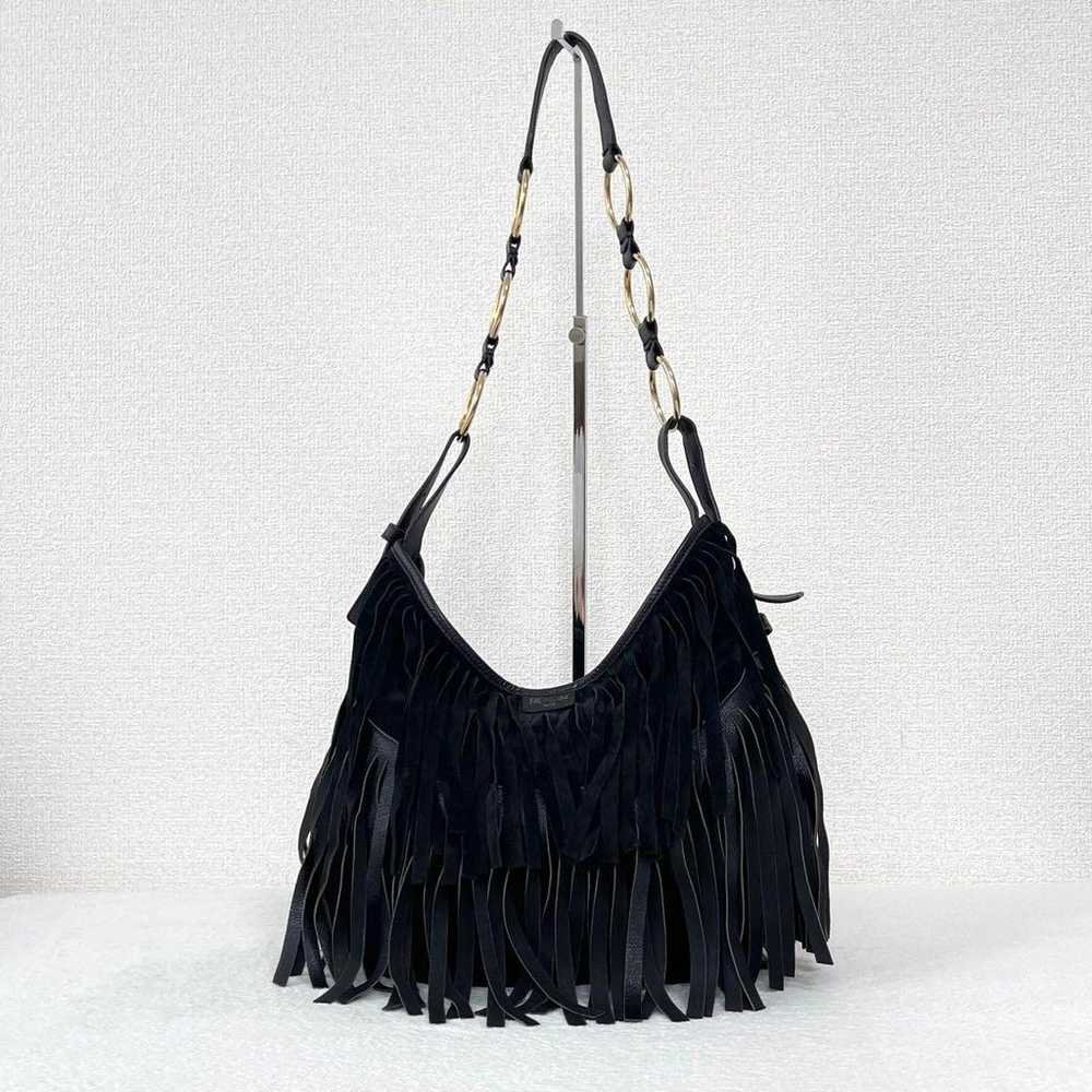 Yves Saint Laurent suede fringe bag from the Y2K … - image 5