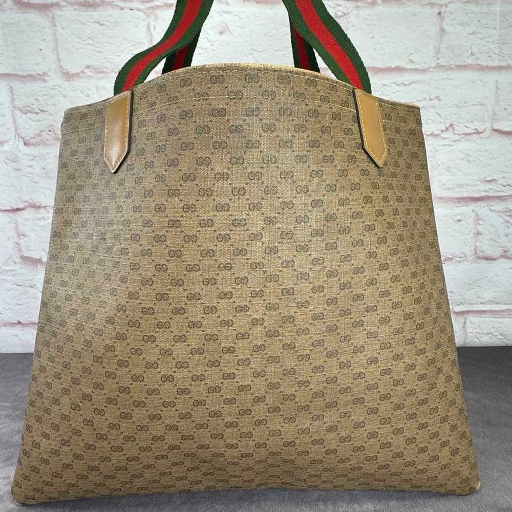 Authentic Gucci Vintage Micro Monogram Web Sherry… - image 3