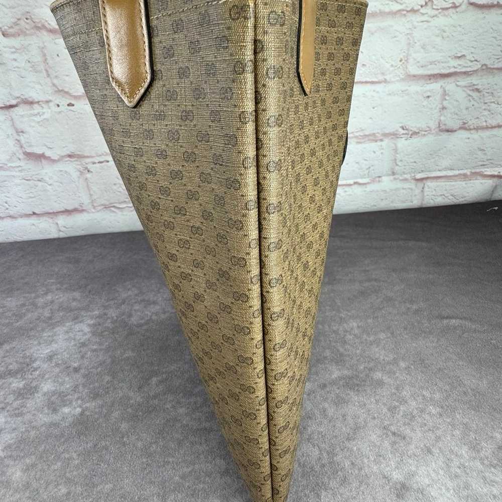 Authentic Gucci Vintage Micro Monogram Web Sherry… - image 5