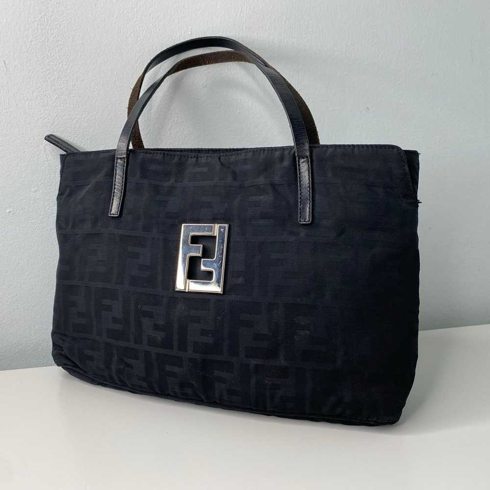 Black Fendi y2k Monogram Shoulder Bag - image 1