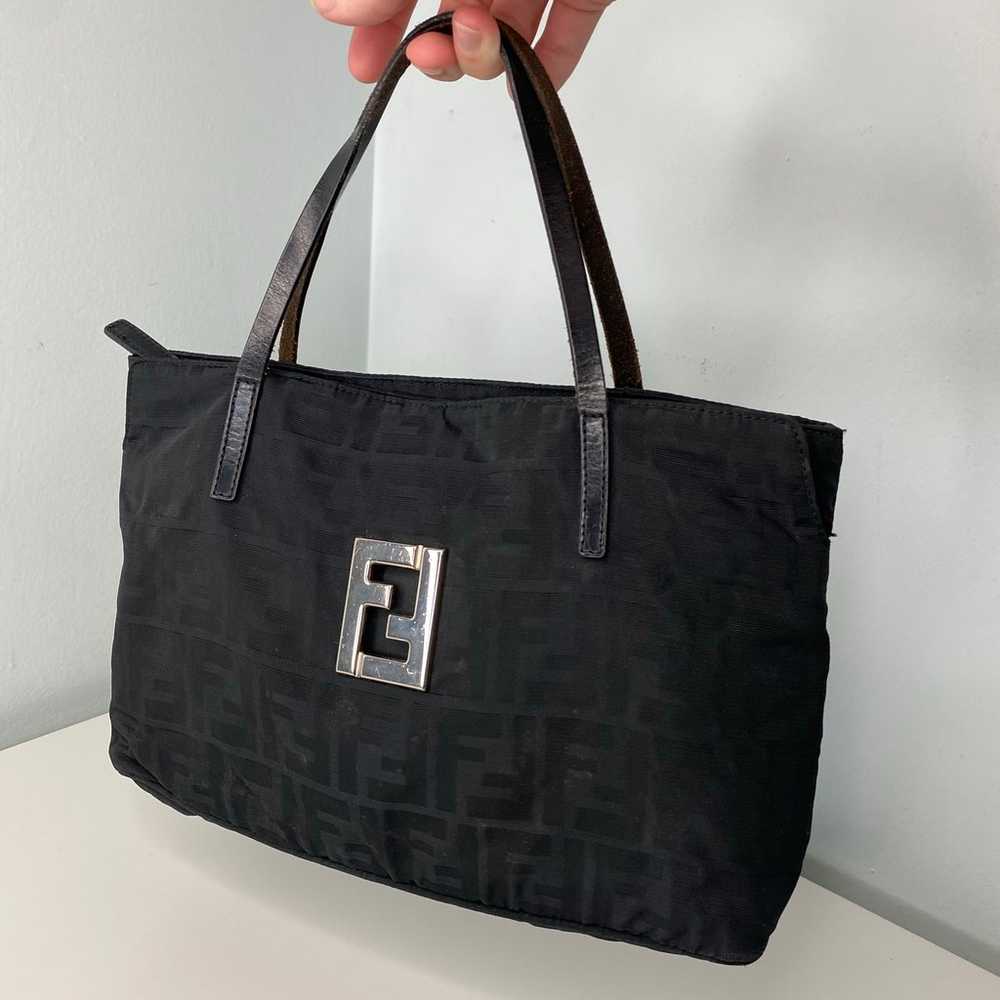 Black Fendi y2k Monogram Shoulder Bag - image 3