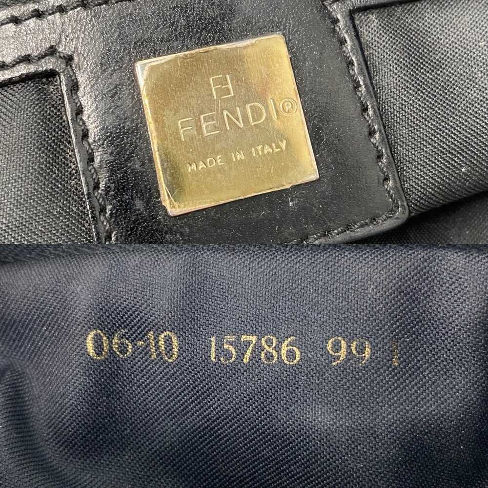 Black Fendi y2k Monogram Shoulder Bag - image 9