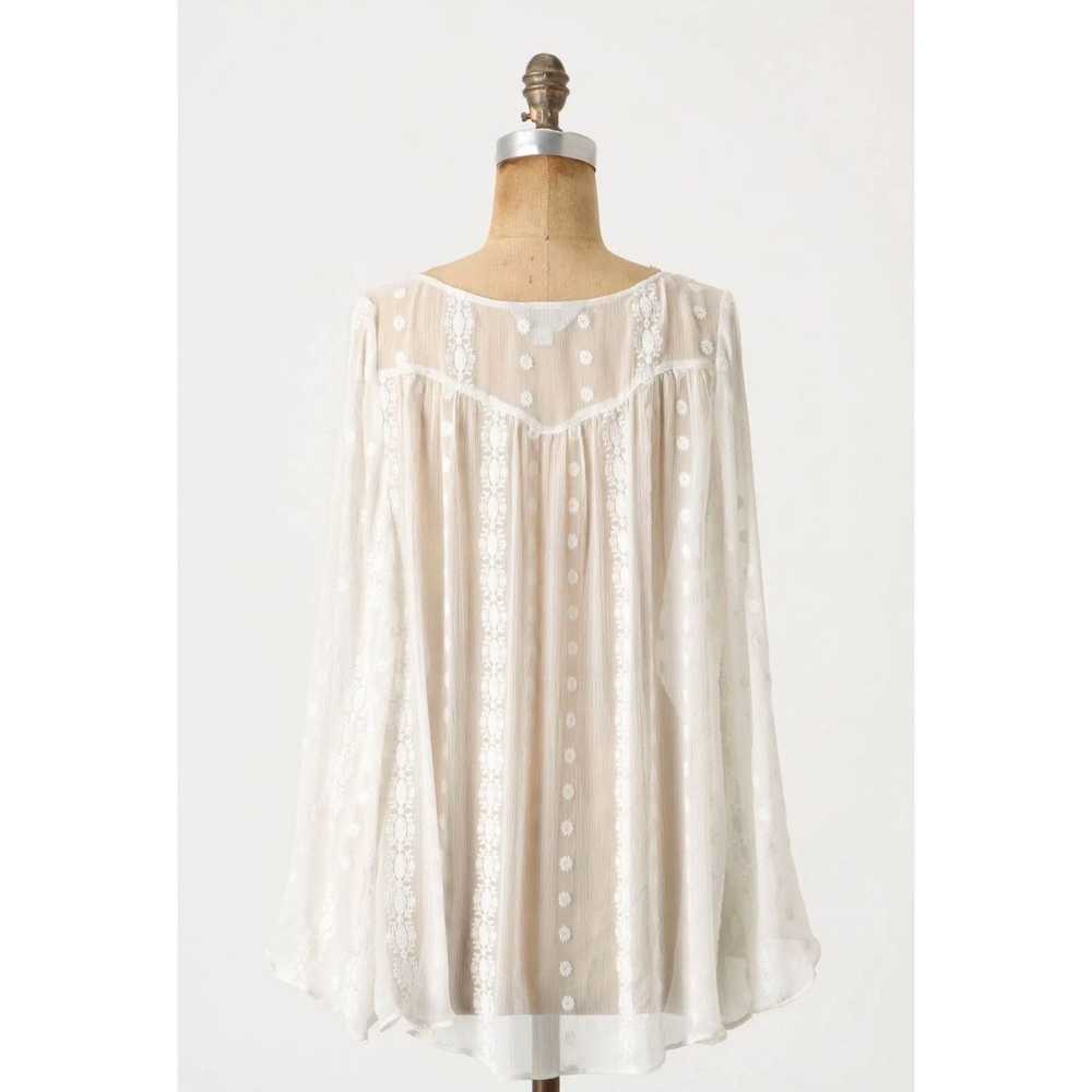 Anthropologie ANTHROPOLOGIE Cream Embroider Peasa… - image 10