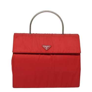 Prada Tessuto Red Synthetic Handbag (Pre-Owned)