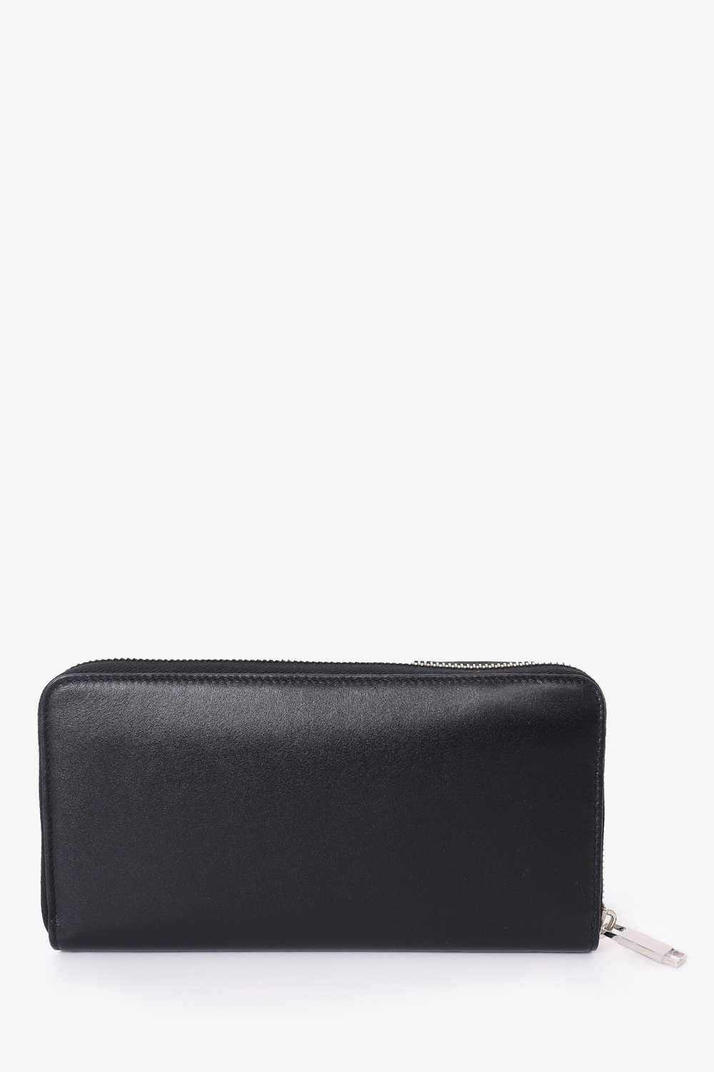 Dior x Kaws Black Leather Bee Long Zippy Wallet - image 2