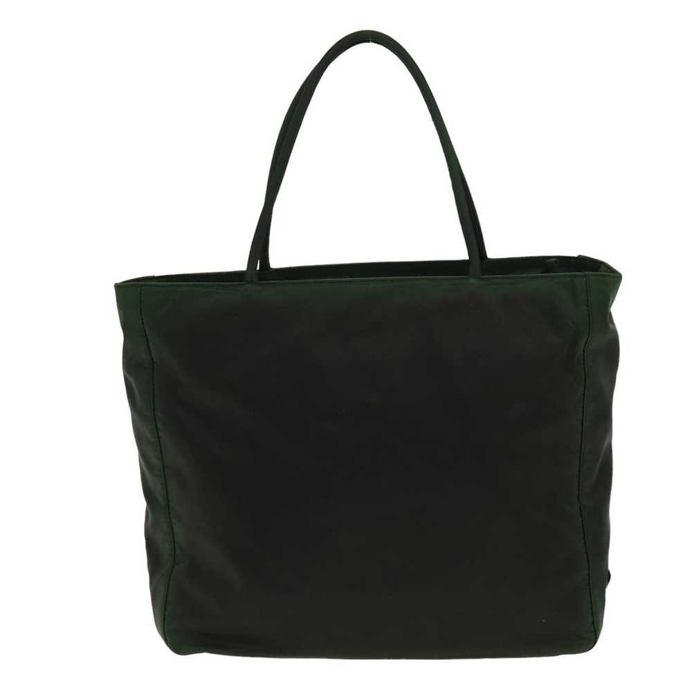 Prada Tessuto Khaki Canvas Tote Bag (Pre-Owned) - image 2