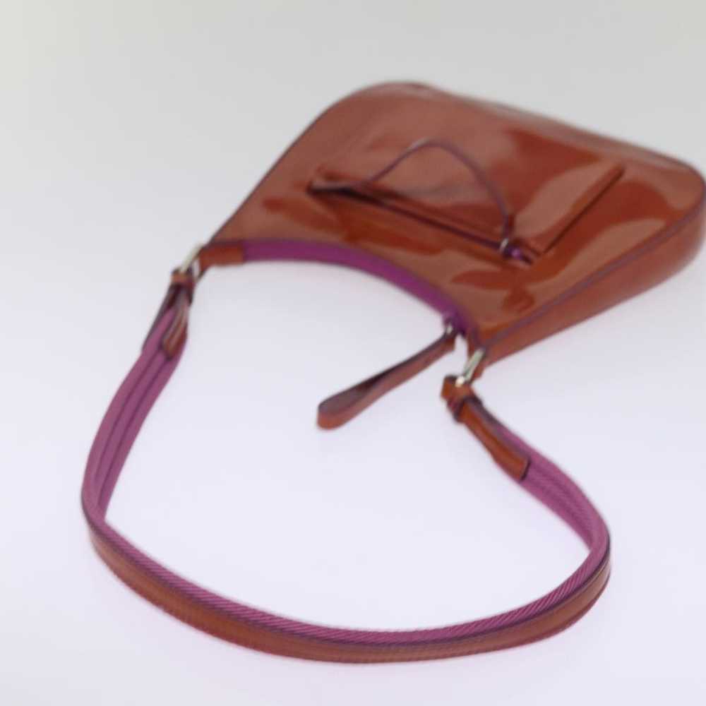 Prada -- Brown Patent Leather Shoulder Bag (Pre-O… - image 12