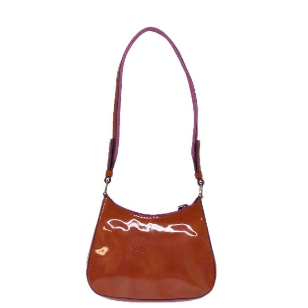 Prada -- Brown Patent Leather Shoulder Bag (Pre-O… - image 2