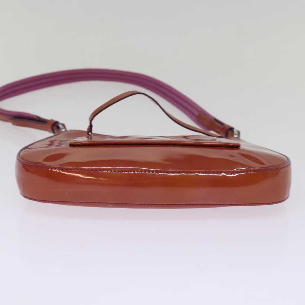 Prada -- Brown Patent Leather Shoulder Bag (Pre-O… - image 3