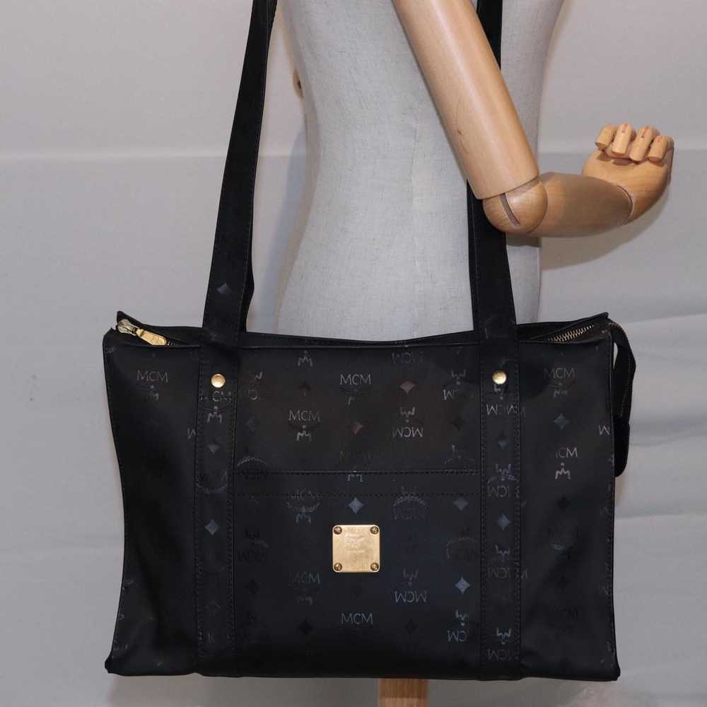 MCM Visetos Black Synthetic Tote Bag (Pre-Owned) - image 7