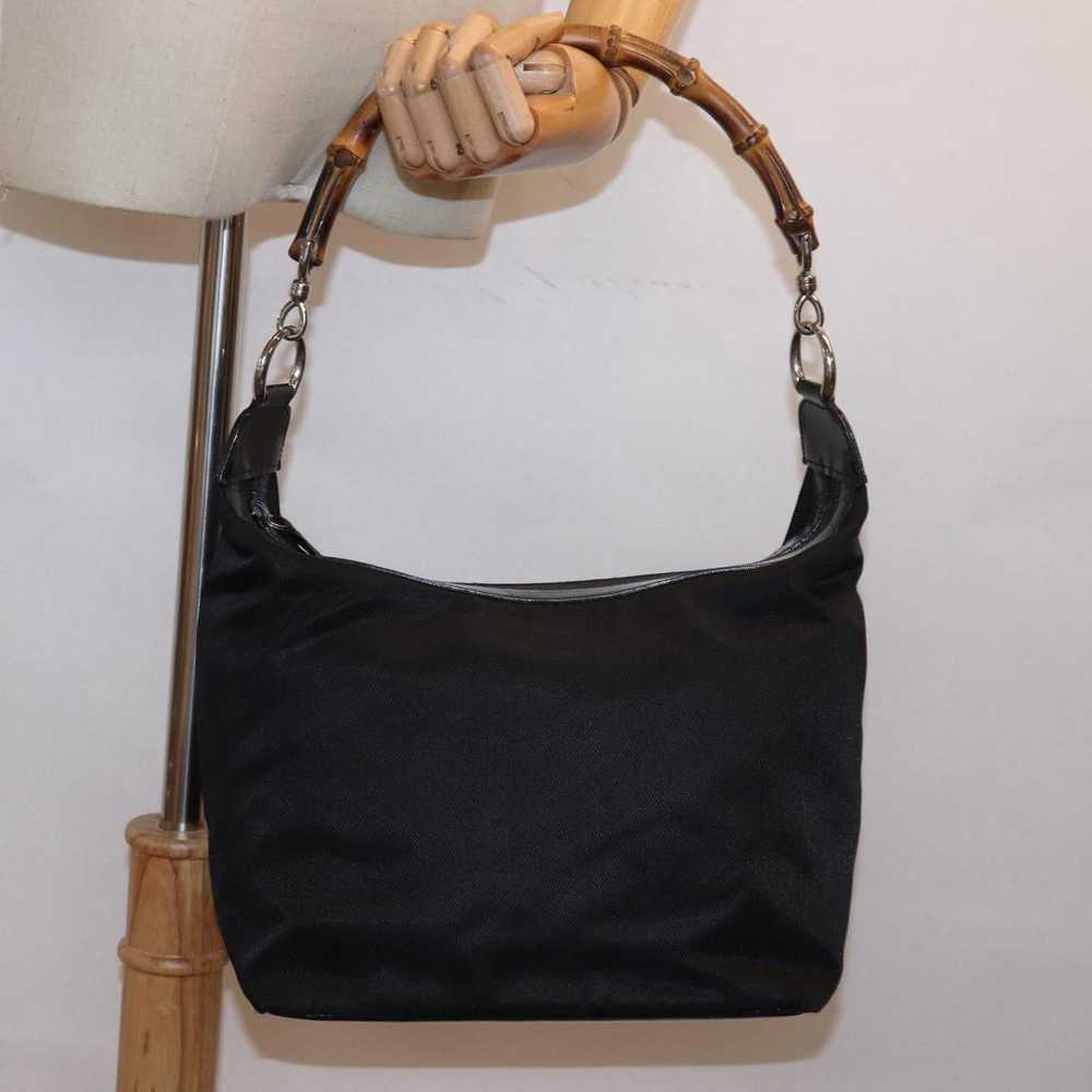 Gucci Bamboo Black Synthetic Shoulder Bag (Pre-Ow… - image 7