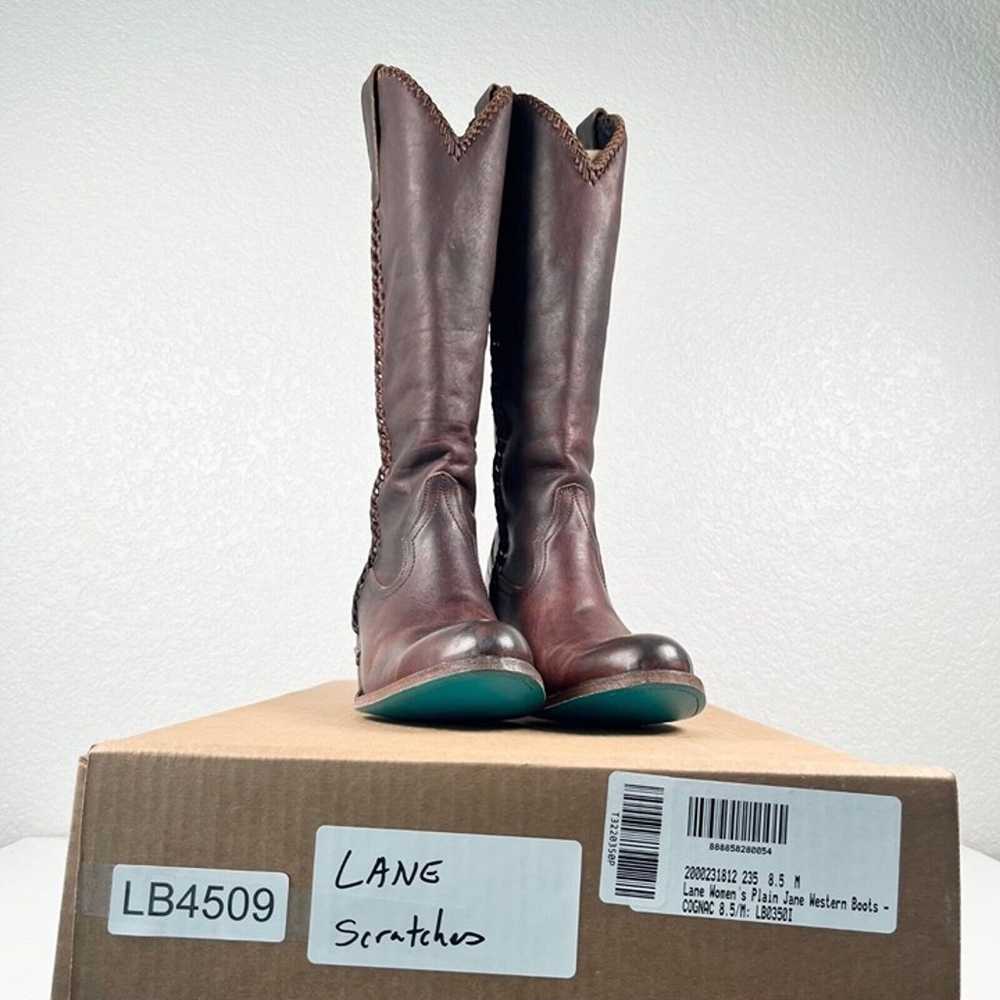 Lane PLAIN JANE PJ Cognac Brown Cowboy Boots Wome… - image 10