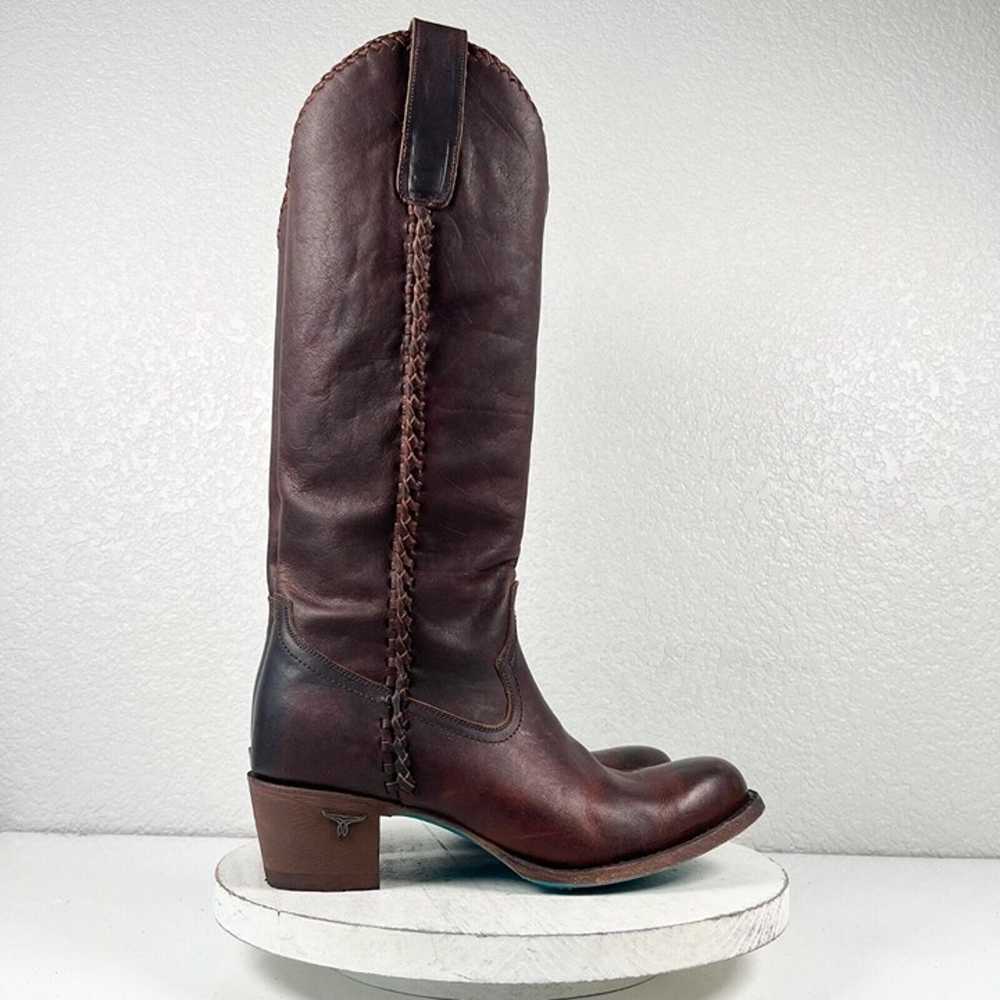 Lane PLAIN JANE PJ Cognac Brown Cowboy Boots Wome… - image 2