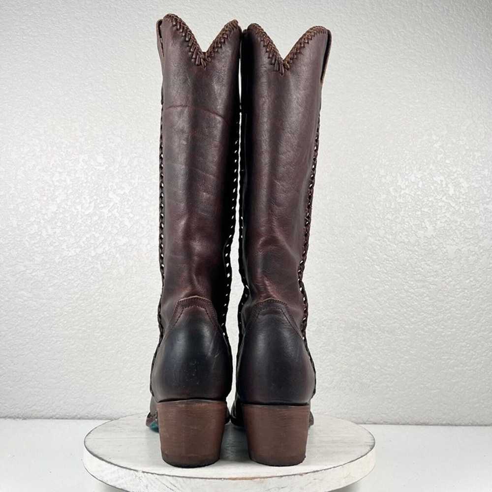 Lane PLAIN JANE PJ Cognac Brown Cowboy Boots Wome… - image 3