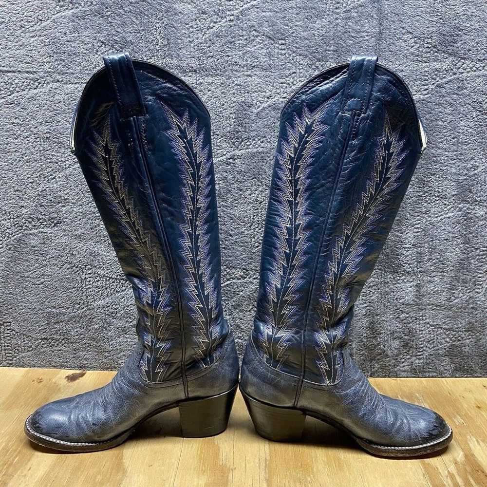 Vintage Larry Mahan Boots Women 5B 1982 Embroider… - image 8