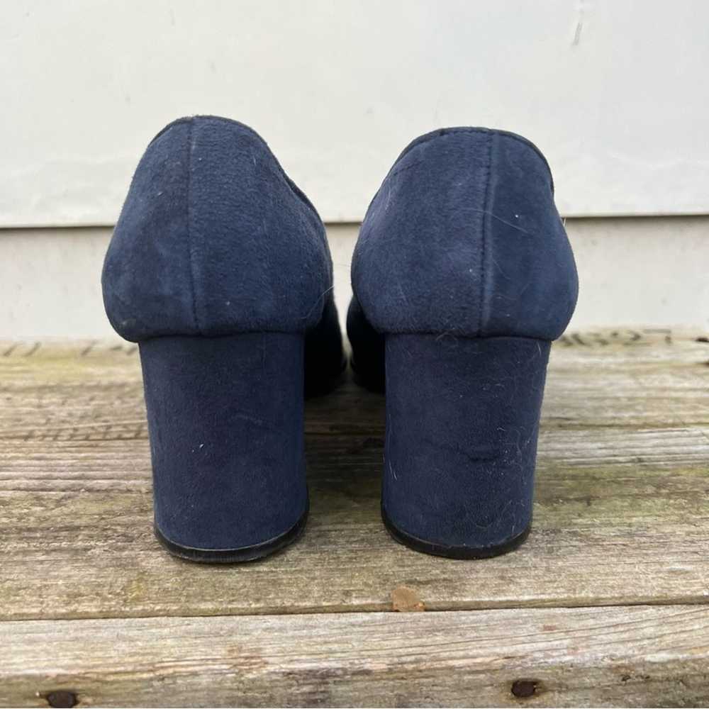 Vintage 60s Qualicraft navy blue suede velvet mod… - image 3