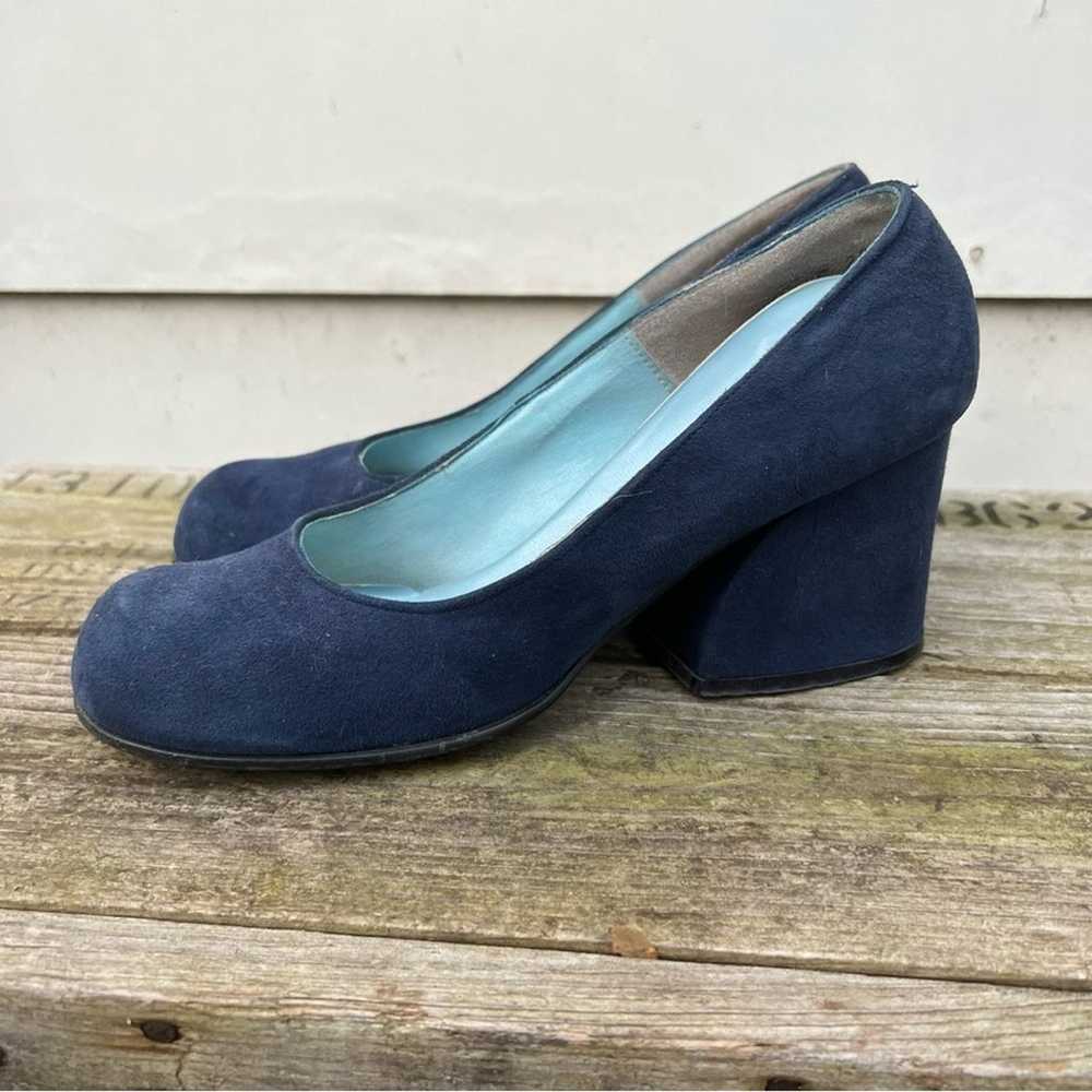 Vintage 60s Qualicraft navy blue suede velvet mod… - image 4