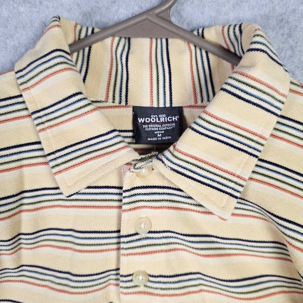 Vintage Woolrich Polo Shirt Mens Medium Yellow St… - image 3