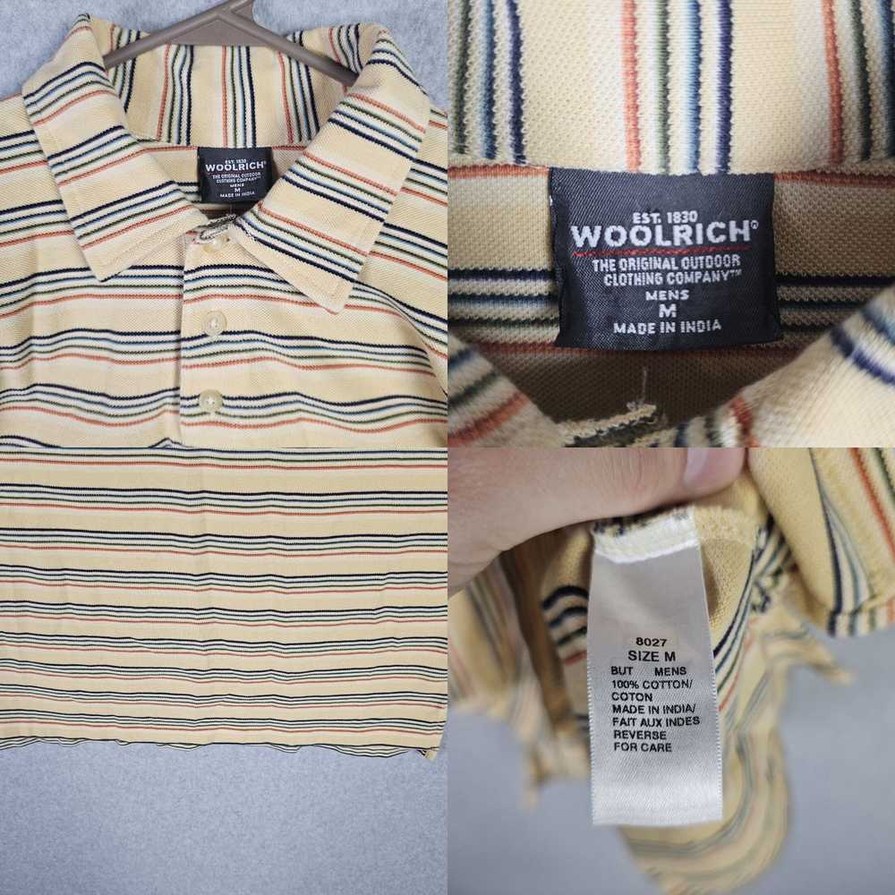 Vintage Woolrich Polo Shirt Mens Medium Yellow St… - image 4