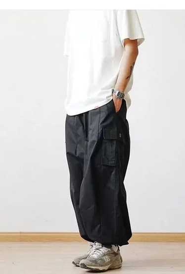 Streetwear Straight Pants Baggy Wide-leg Cropped P