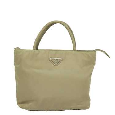 Prada Tessuto Beige Synthetic Handbag (Pre-Owned) - image 1