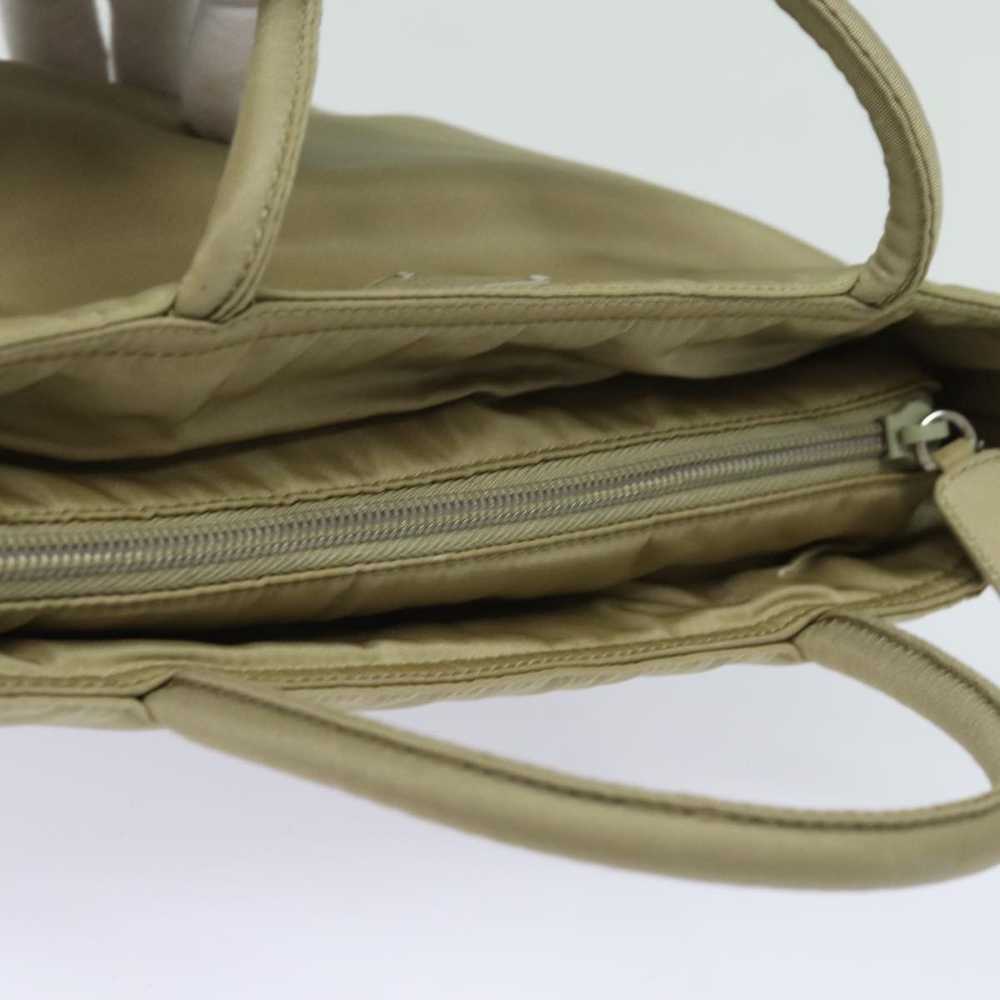 Prada Tessuto Beige Synthetic Handbag (Pre-Owned) - image 4