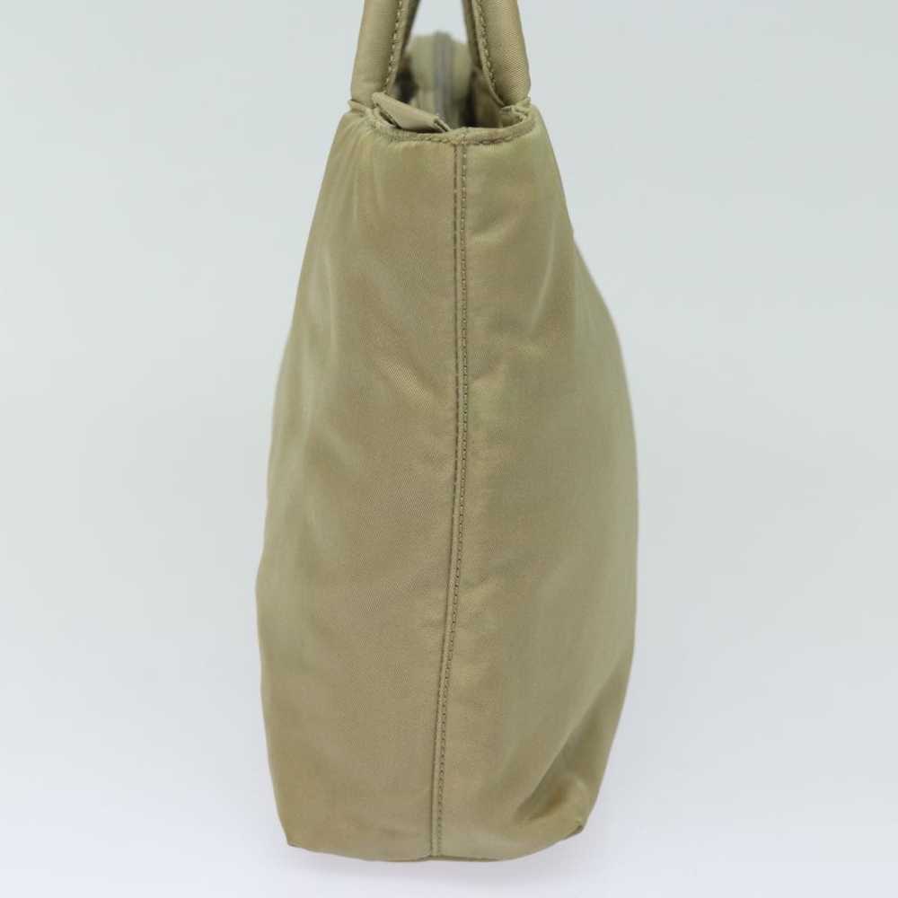 Prada Tessuto Beige Synthetic Handbag (Pre-Owned) - image 9